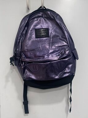 Superdry Outdoor Originals Metallic Purple Backpack Superdry Bag Schoool
